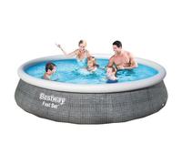 Bestway Piscina 4 FAST SET Con Bomba Incluida Ratan Gris