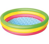 Bestway Piscina De 3 Anillos Para Niños Con Fondo Inflable 102x25cm