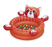 Bestway Piscina de Bolas juguetona con diseño de Panda Rojo de 42" x 37" x 23"/1.07 m x 94 cm x 58 cm