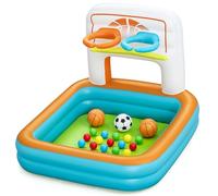 Bestway Piscina de Bolas Multiusos 3 en 1 Kick 'N Swish de 47" x 42" x 33"/1.20 m x 1.07 m x 84 cm