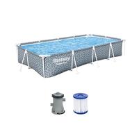 BESTWAY Piscina Desmontable Steel Pro 366x201x66 cm Gris