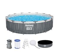 BESTWAY Piscina Desmontable Steel Pro MAX Ø457x107 cm Gris