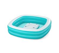 Bestway piscina hinchable infantil 2 camaras family mesa flotante 218x218x48 cm +6 años jardin 54446