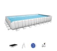Bestway Piscina Power Steel Frame Rectangular 956 x 488 x 132 Futurera, Color