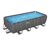 Bestway piscina rectangular 549x274x132 cm con cubierta escalera filtro de arena