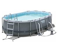 Bestway Power Steel™ 14' x 8'2" x 39.5"/4.27m x 2.50m x 1.00m Oval Pool Set