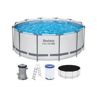 Bestway - Set de Piscina elevada Redonda Steel Pro MAX de 3,66 m x 1,22 m