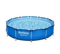 Bestway Steel Pro Frame Pool 56706 sin Bomba, Piscina Redonda de Acero de 366x76cm, Azul