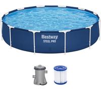Bestway Steel Pro Frame Quick-Up Pool Set, Bomba Ø 366 x 76 CM, NEU