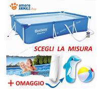Bestway Steel Pro 56424 piscina sobre suelo Piscina con anillo hinchable Rectangular 5700 L Azul