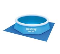 BESTWAY Tapiz Protector de Suelo 274x274 cm para Piscinas Desmontables Azul