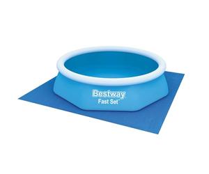 BESTWAY Tapiz Protector de Suelo 274x274 cm para Piscinas Desmontables Azul