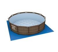 BESTWAY Tapiz Protector de Suelo 396x396 cm para Piscinas Desmontables Azul