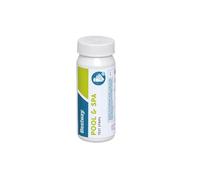 BESTWAY Tiras Reactivas Químicas 3-en-1 Analizador de Agua, Medidores de pH, Blanco