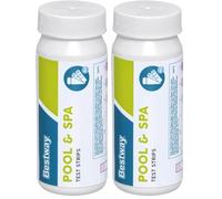 BESTWAY Tiras Reactivas Químicas 3-en-1 Analizador de Agua, Medidores de pH, Blanco (Paquete de 2)