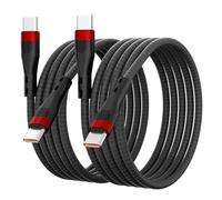 Bestwist Cable tipo C a tipo C, cables de carga rápida USB-C a USB-C de 100 W, 2 m [paquete de 2] Cable de carga de datos de alta velocidad para Google Pixel /2/3/4 XL, Huawei MatePad Pro, HP Spectre