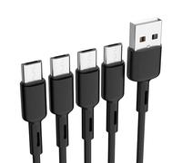 Bestwist Cables micro USB de 0,95 m [4 unidades] cable de carga Android, cable de transferencia de datos micro USB de 480 Mbps para smartphone, tablet, portátil, cámara, auriculares, ratones