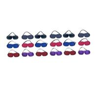 BESTYASH 1 Juego Antifaces De Sin Nariz Para Y Casa Negro Azul Rojo Cubren Luz Y Mejoran 6 Piezas