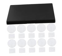 BESTYASH 1 Juego Caja De Sombras De Ojos De Disco Magné Paletas De Sombras De Ojos Para Mujeres Paleta De Sombras De Ojos Paleta Magnética Vacía Color Natural Magnético El Plastico Negro