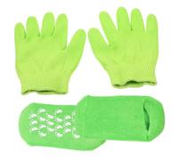 BESTYASH 1 Juego De Cuidado De Manos Y Pies Guantes De Invierno Para Mujer Calcetines Hidratantes Para El Cuidado De Los Pies Hilo Verde