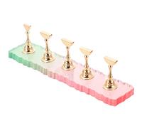 BESTYASH 1 Juego Soporte de Exhibición para Práctica de Base de Acrílico para Técnicas de Manicura para Principiantes Salón