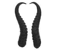 BESTYASH 1 Par Bocina Antílope Simulada De Bricolaje Accesorio Para El Cabello Para Niñas Cuerno De Oveja Cuernos De Halloween Diademas De Halloween Para Mujer Equipo El Plastico Negro