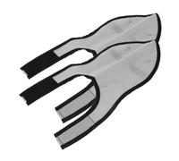 BESTYASH 1 Par Cubiertas De Zapatos De Pelo Irrompibles Apretones Impermeable Cabello Corte Cubrir por Favor Protector Zapatos Suministros Light Grey Pongis