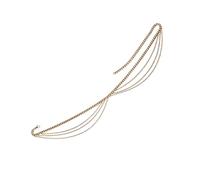 BESTYASH 1 Pc Cadena Cuerpo Cintura Cadena Cucharón Pulseras De Oro Para Cadenas Bragas Sostén Secreto Térmico La Ropa Caída Arriba Women Dorado Biquini Con Cadena Delirio Aleación Golden