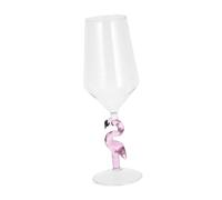 BESTYASH 1 pieza Copa de Vino Rosa Flamingo de Vidrio Creativa para Cócteles y Bebidas Fiestas