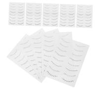 BESTYASH 10 Hojas pestañas postizas pegatinas temporario ultravioleta extensión pestañas finas kit de pestañas tatuajes de extensiones de pestañas maquillaje de ojo película de mascotas