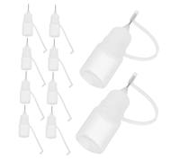 BESTYASH 10 piezas Botellas Aplicadoras de Pegamento Punta Aguja para Dispensar Precisión Arte y Líquidos Pequeños
