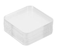 BESTYASH 10 Piezas Hoja Acrílica Despensa De Etiquetas De Contenedores Cestas Etiquetas De Despensa Etiquetas Adhesivas De Despensa Papelera De Cocina Acrílico Transparent