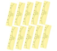 BESTYASH 10 Piezas Regla de Posicionamiento de Cejas para Microblading Plantillas para Cejas Herramienta de Maquillaje Casa