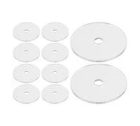 BESTYASH 10 Unidades Llavero Mini CD de Plástico Transparente Diseño Musical Retro, Ligero y Portátil, Adecuado para Decoración de Fiestas y Accesorios para Fans Música