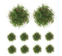 BESTYASH 10pcs Dollhouse En Miniatura En Miniatura Tufts para Modelo De Vegetación Artificial Simulada para Proyectos De Bricolaje Grupos De Césped Realistas para Decoraciones De Paisajes