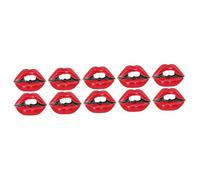 BESTYASH 10piezas Broches De Labios Rojos Creativos Para Mujeres Alfileres De Moda Para Ropa Bufandas y Accesorios De Vestuario