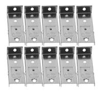 BESTYASH 10piezas Código De Instalación De Cortinas Acero Inoxidable para Soporte De Riel De Persiana Enrollable para Montaje Techo Herrajes para Riel De Cortina