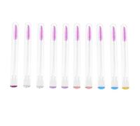 BESTYASH 10piezas Peine Para Cejas y Pestañas Máscaras Con Tubo Reemplazable Cepillo Para Rímel Compacto Para Viaje y Negocio