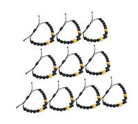 BESTYASH 10piezas Pulseras Deportivas De Madera Pulseras De Béisbol Para Hombres y Mujeres Joyería Deportiva Cristiana Para Obsequio De Fiesta y Ejercicio