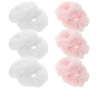 BESTYASH 12 Gomas Elásticas Peludas para Cabello, Bandas para Cabello Grueso y Fino, Tonos Claros y Rosa, 12 Piezas para Niñas y Mujeres, Accesorio Suave y Elástico para Uso Diario