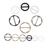 BESTYASH 12 Piezas Anillos para Bufanda Redondos de Metal Broches Versátiles para Camisetas y Vestidos Cierres con Botón Anudado para Fijar Pañuelos Mujeres Clips Portátiles y Elegantes