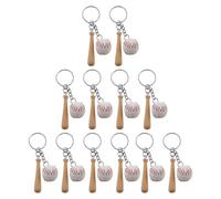BESTYASH 12 Piezas Llavero de Béisbol para Fiesta Temática Diseño Original, Material Pu Ligero y Accesorio Portátil Adecuado para Decoraciones y Premios