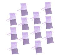 BESTYASH 12 piezas Organza con Cordón Pequeñas para Sachets Perfumados Unidades de Bolsas de Reutilizables para Especias y Decoración