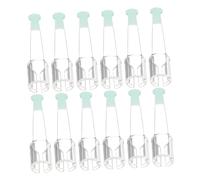 BESTYASH 12 Piezas Silicona Suave Reemplazo Puntas para Cucharillas de Cera Auricular Cabezal Compatible para Bebés Adultos Diseño Seguro y Suave para Limpieza de Cera Húmeda y Seca