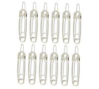 BESTYASH 12 Pinzas Pelo de Aleación en Forma de Imperdible Color Plata, Antideslizantes para Peinados y Sujetar el Cabello al Lavar la Cara, Accesorio Adecuado para Mujeres