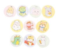 BESTYASH 120piezas Vendas Adhesivas Redondas Para Heridas Con De Animales Protege y La Curación Diseño Creativo Fácil De Usar y Limpiar