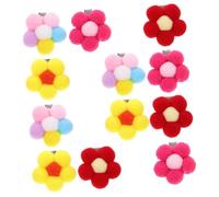 BESTYASH 12piezas Pinzas Pelo Pompones Accesorios Infantiles Pelo De Niñas Sujetación