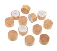 BESTYASH 12piezas Tapa De Bambú para Botella De Aromaterapia Tapa Práctica para Aceites Esenciales para Hogar o SPA Surtidos