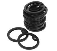 BESTYASH 15 Silenciadores de Silicona para Etiquetas de Perro, Protector Negro Superficie Lisa y Diseño Ligero para Collares Militares y Mascotas
