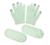 BESTYASH 1Juego Guantes Hidratantes Manos y Calcetines de Spa Pies Agrietados Conjuntos de Gel Transpirables Cuidado de Hidratación Profunda Mujer